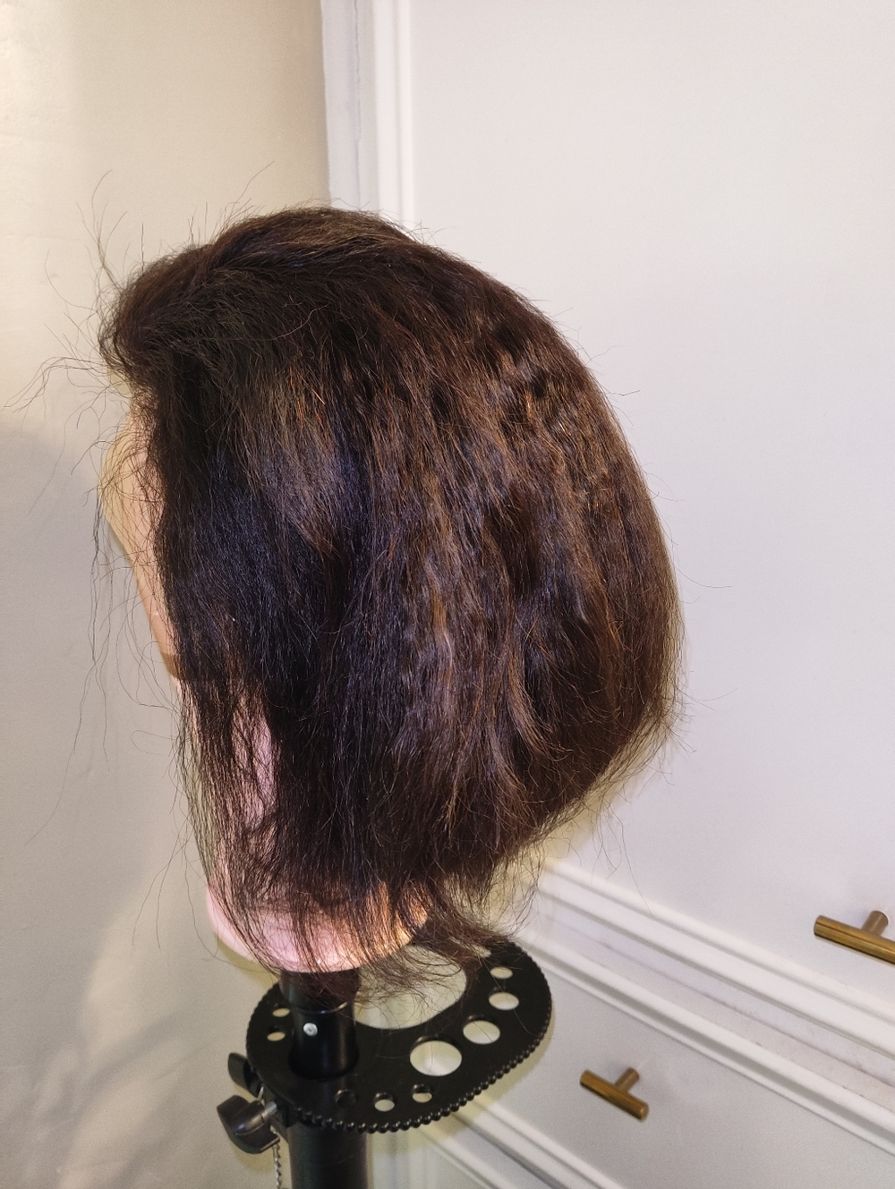 New Lace Front 13"x6" Glueless Wig Soft Natural Yaki Short Thick Full Density - Picture 2 of 6
